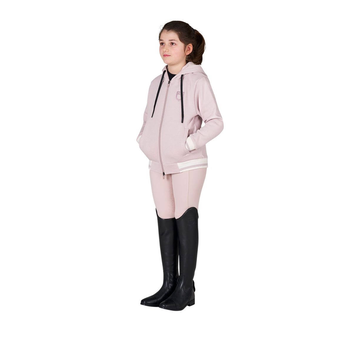 Kids' unisex hoodie with front zip