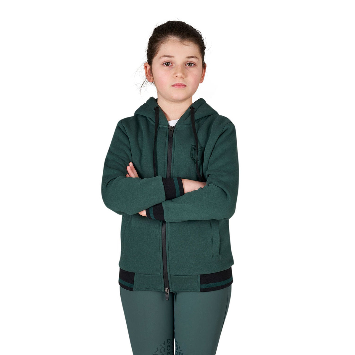 Kids' unisex hoodie with front zip