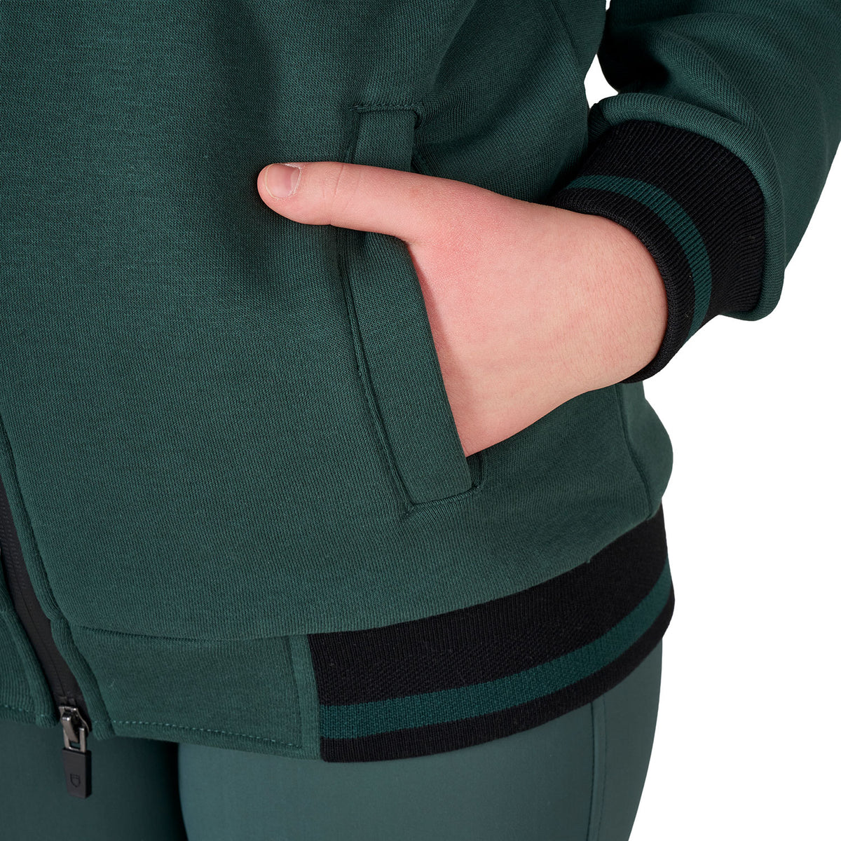 Kids' unisex hoodie with front zip