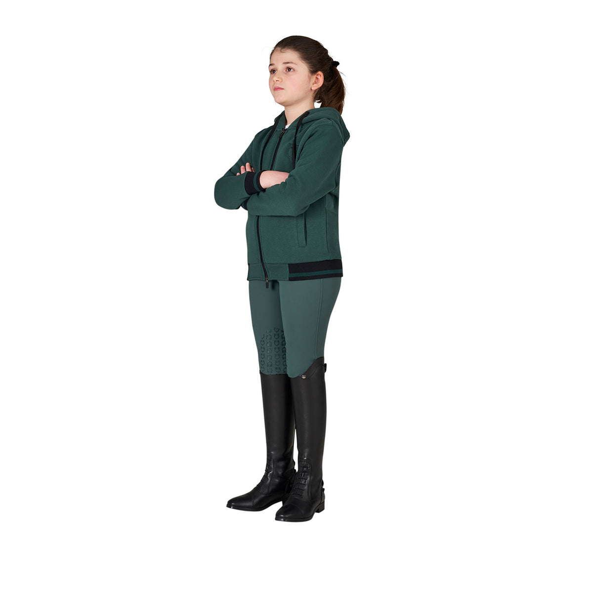 Kids' unisex hoodie with front zip