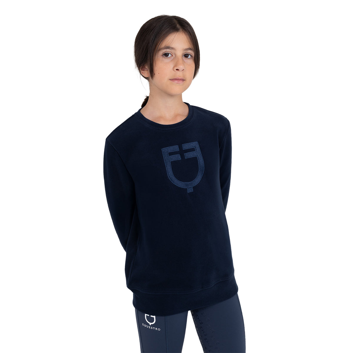 Kids' unisex crewneck fleece sweatshirt