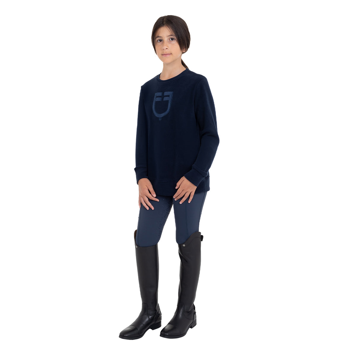 Kids' unisex crewneck fleece sweatshirt