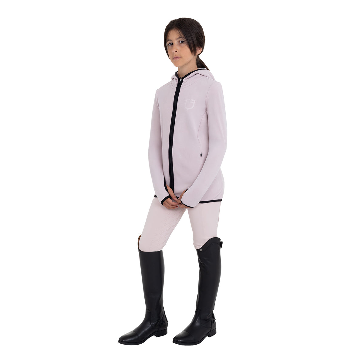 Kids' unisex fleece zip-up hoodie