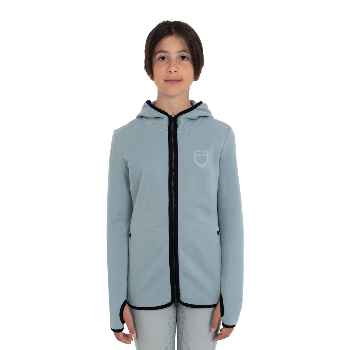 Kids' unisex fleece zip-up hoodie