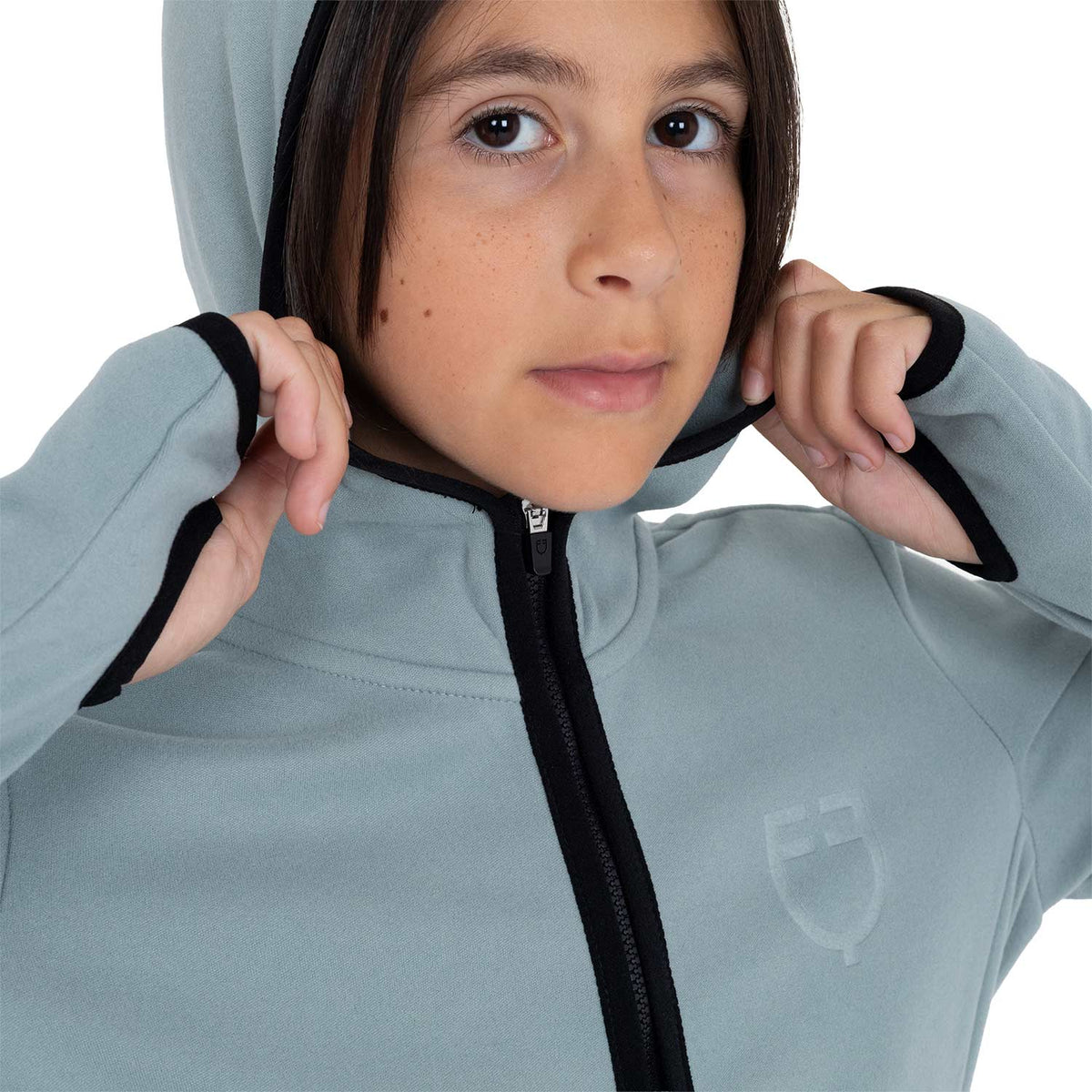 Kids' unisex fleece zip-up hoodie