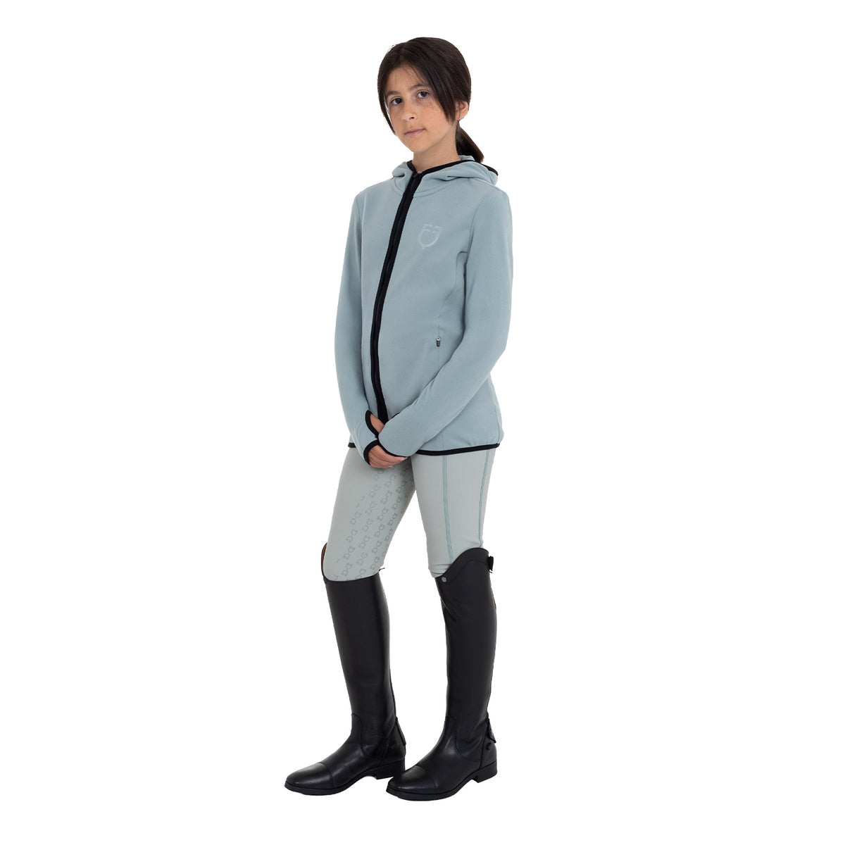 Kids' unisex fleece zip-up hoodie