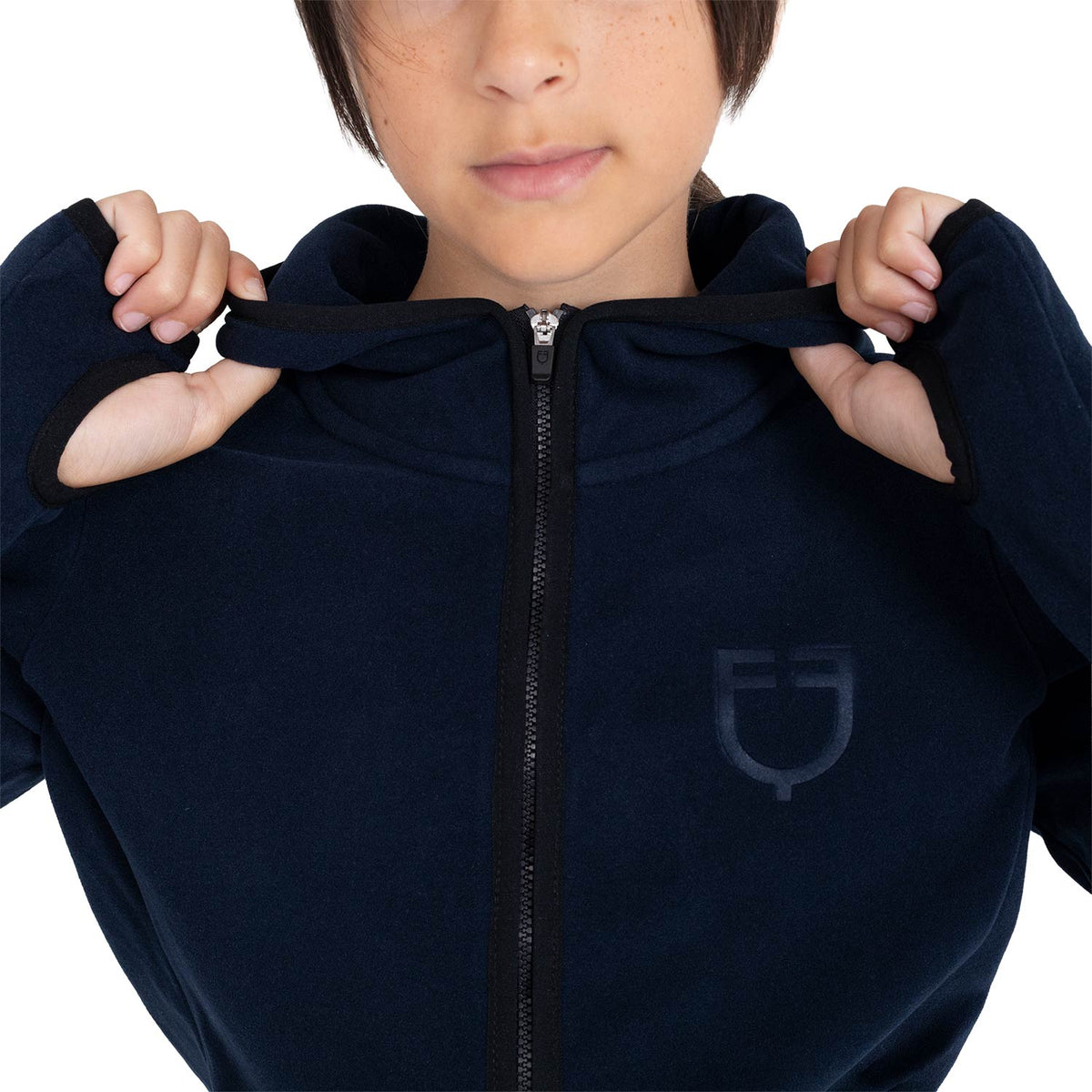 Kids' unisex fleece zip-up hoodie