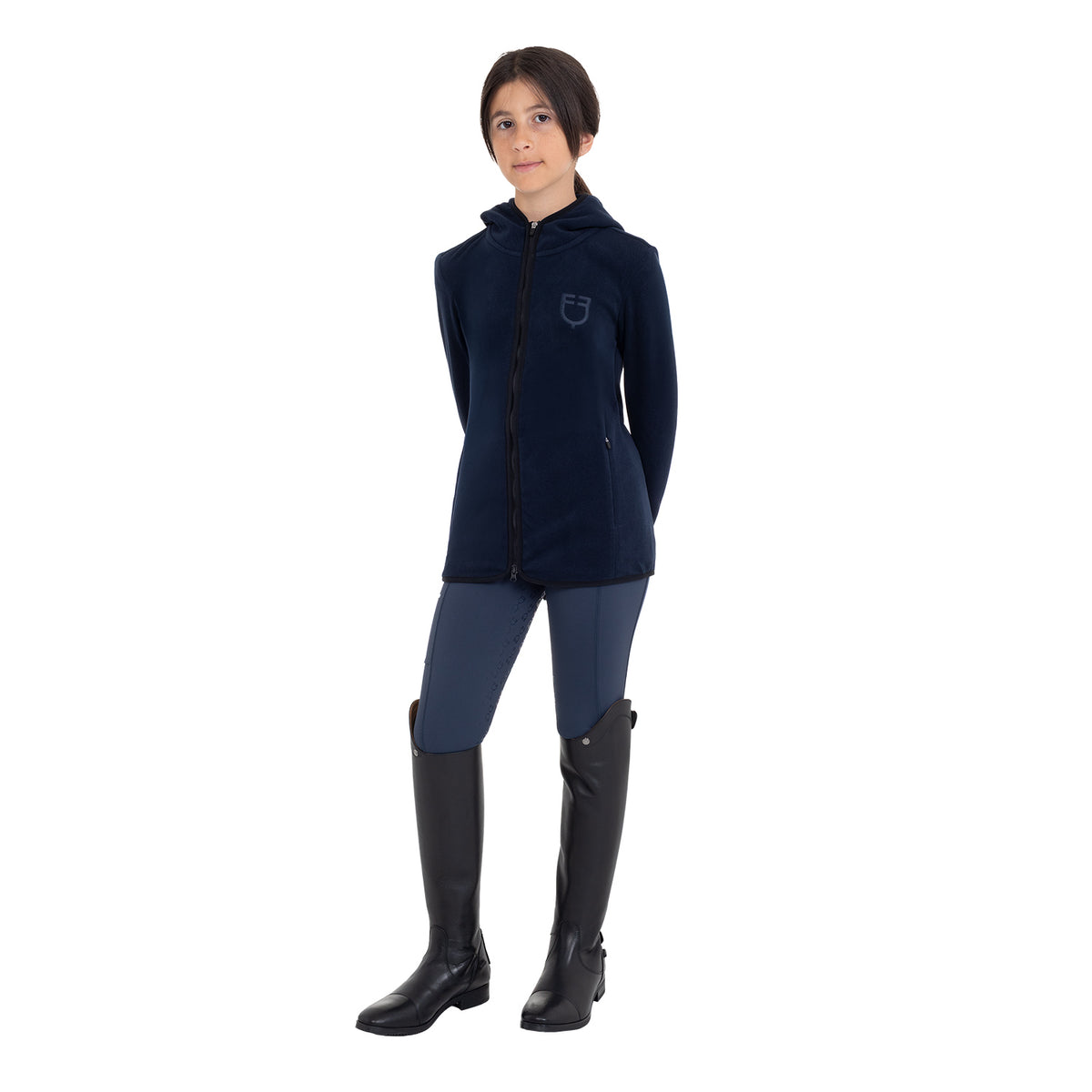 Kids' unisex fleece zip-up hoodie