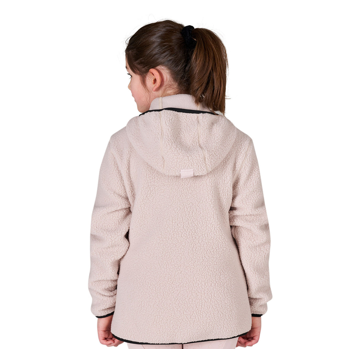 Kids' unisex teddy fleece hooded sweatshirt with zip