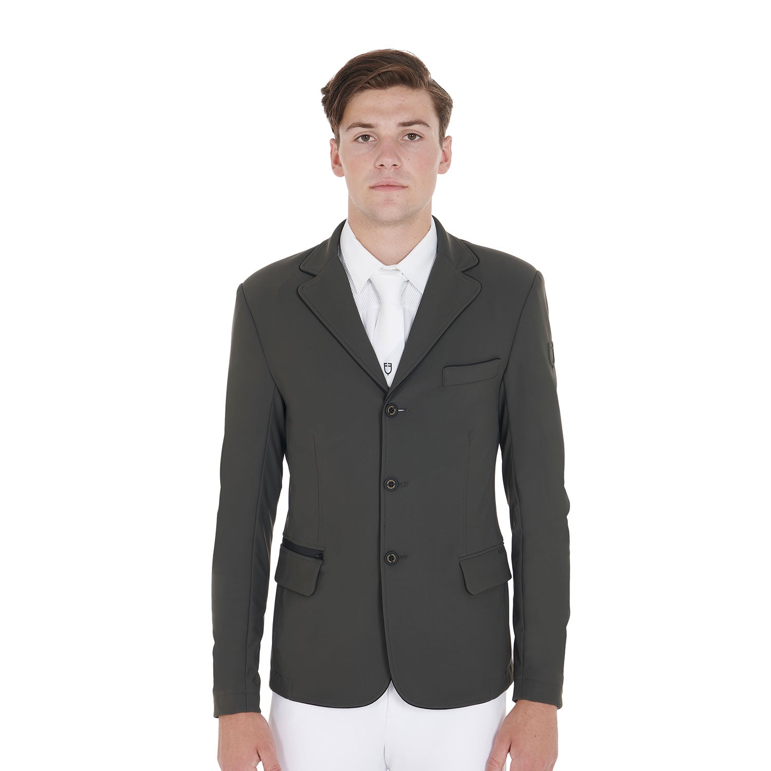 Men'S Competition Jacket With Side Zip Pocket Grey / XXL
