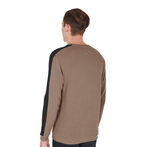 Men'S Cotton Sweatshirt With Logo walnut (18-1112) / XXL