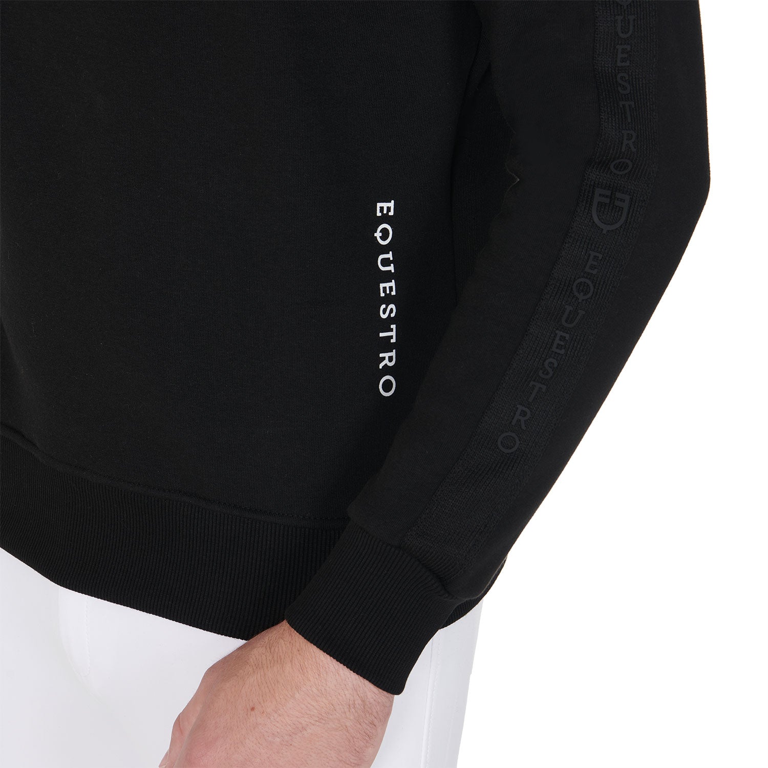 Men'S Cotton Sweatshirt With Logo black / XXL