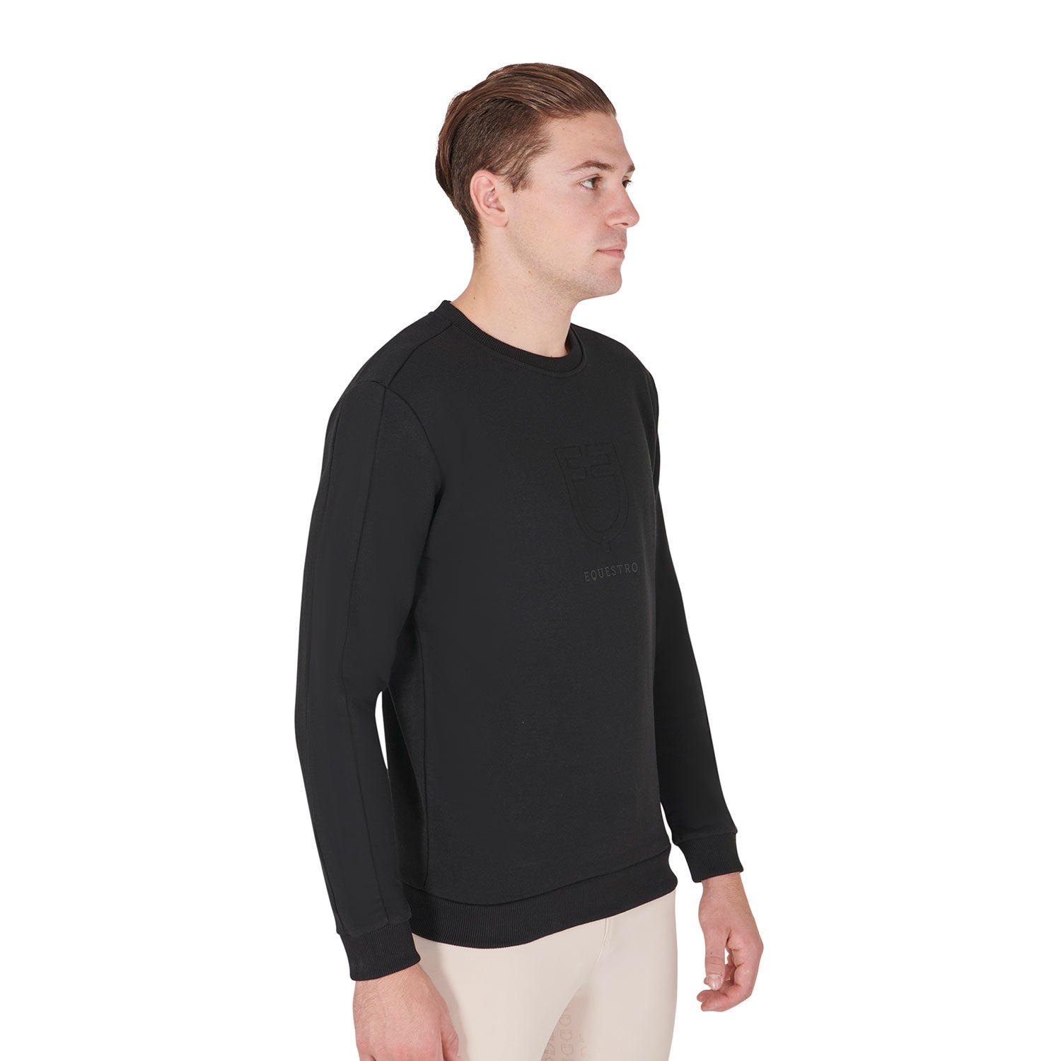 Men'S Cotton Sweatshirt With Logo black / L