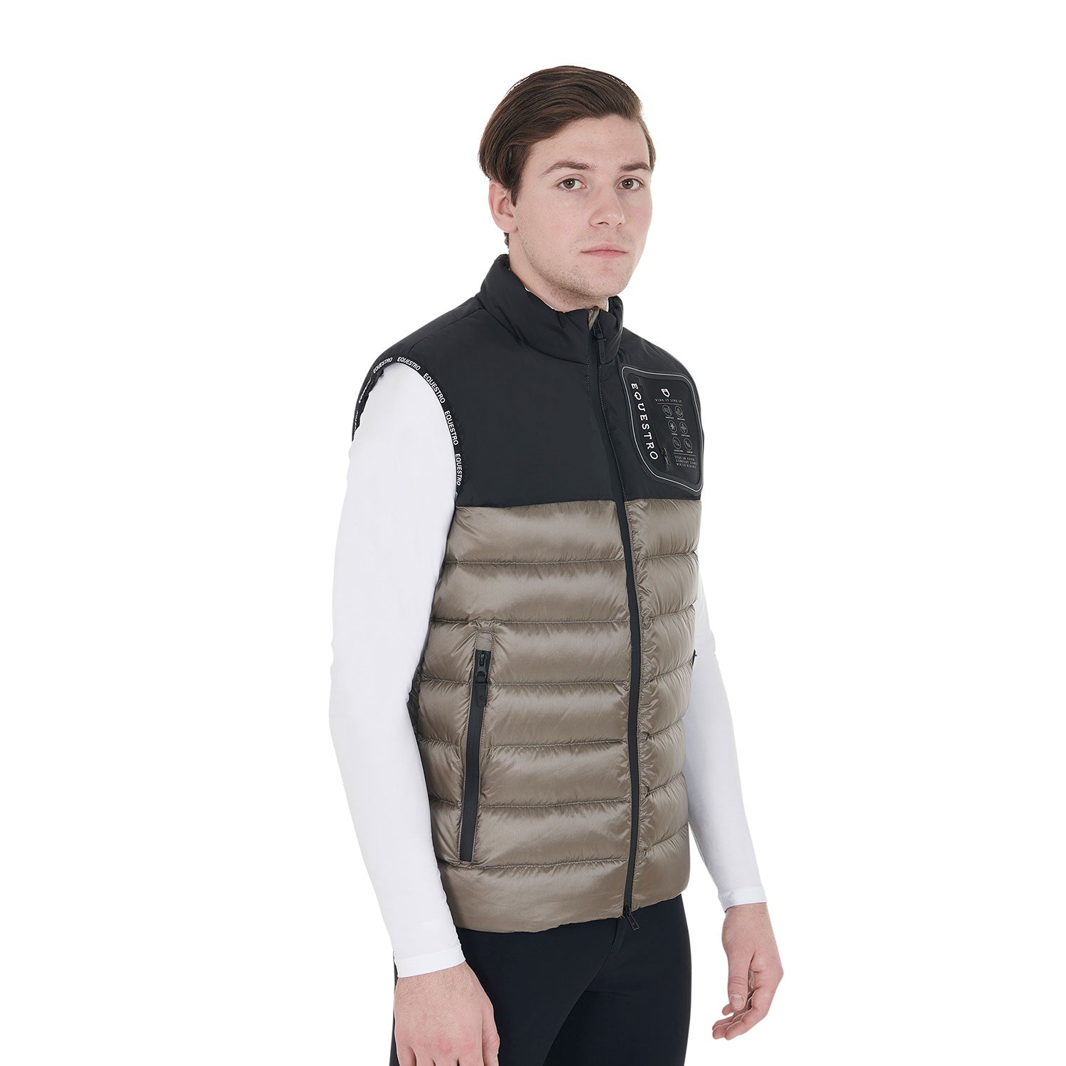 Men'S Bi Material Vest Silicone Patch
