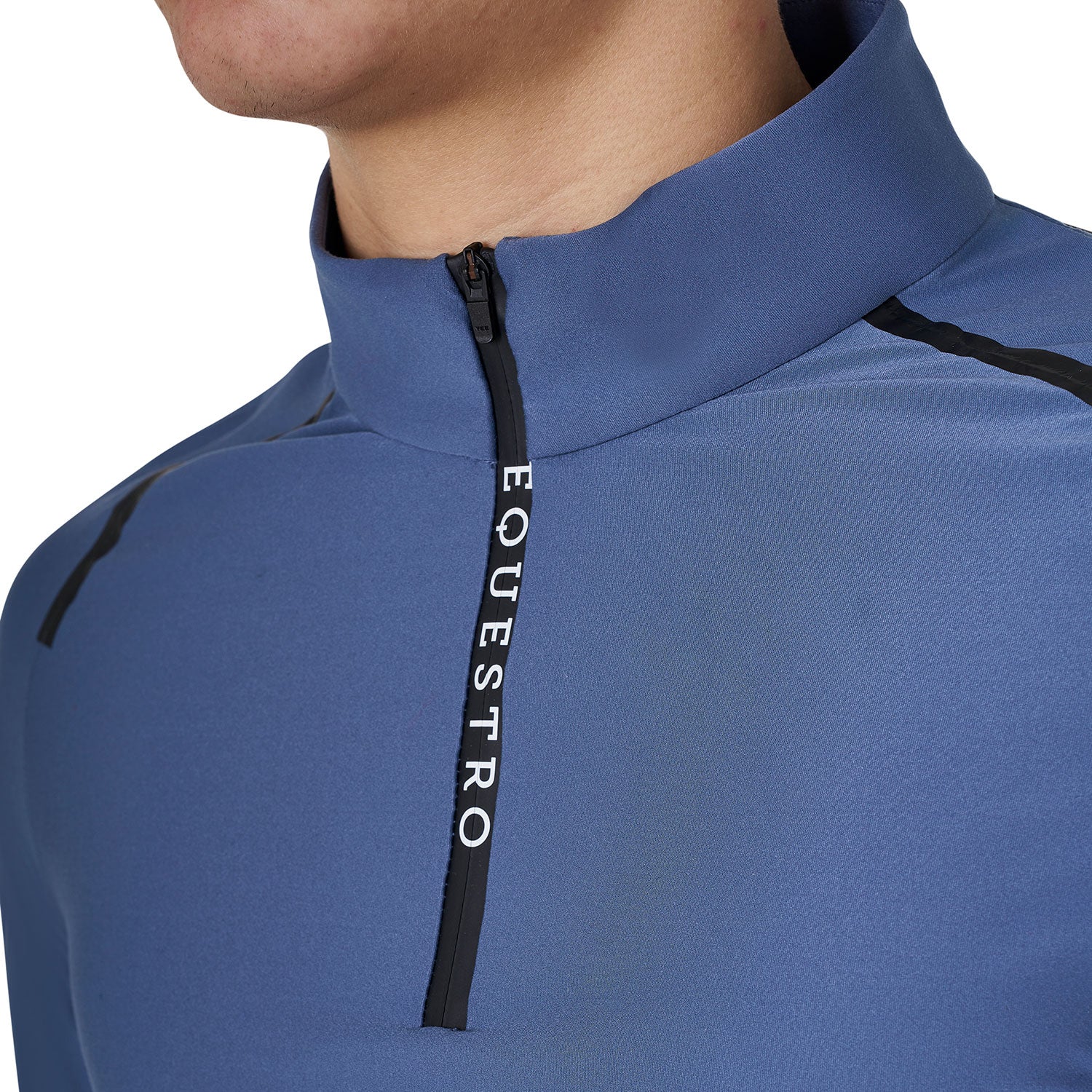 men's slim fit long sleeve training polo shirt