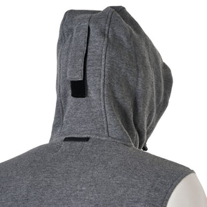 MEN'S WINTER INSTITUTIONAL BICOLOR HOODIE GREY MELANGE / ANTIQUE WHITE (11-0105) / XS