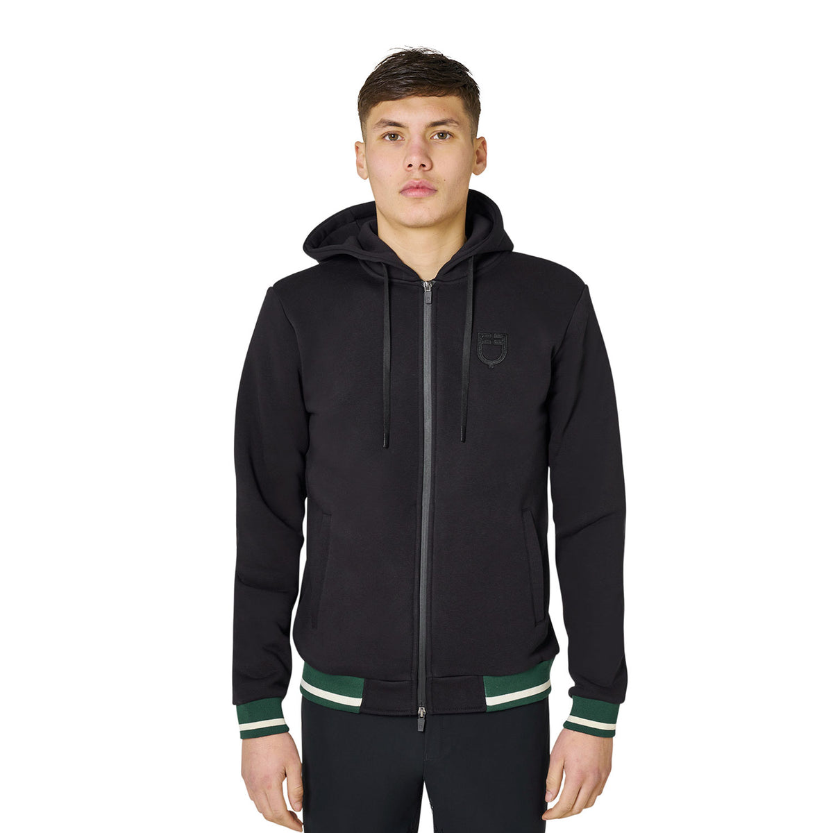 Men's hoodie with front zipper