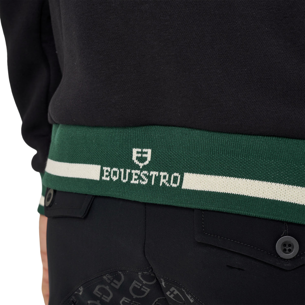 Men's hoodie with front zipper