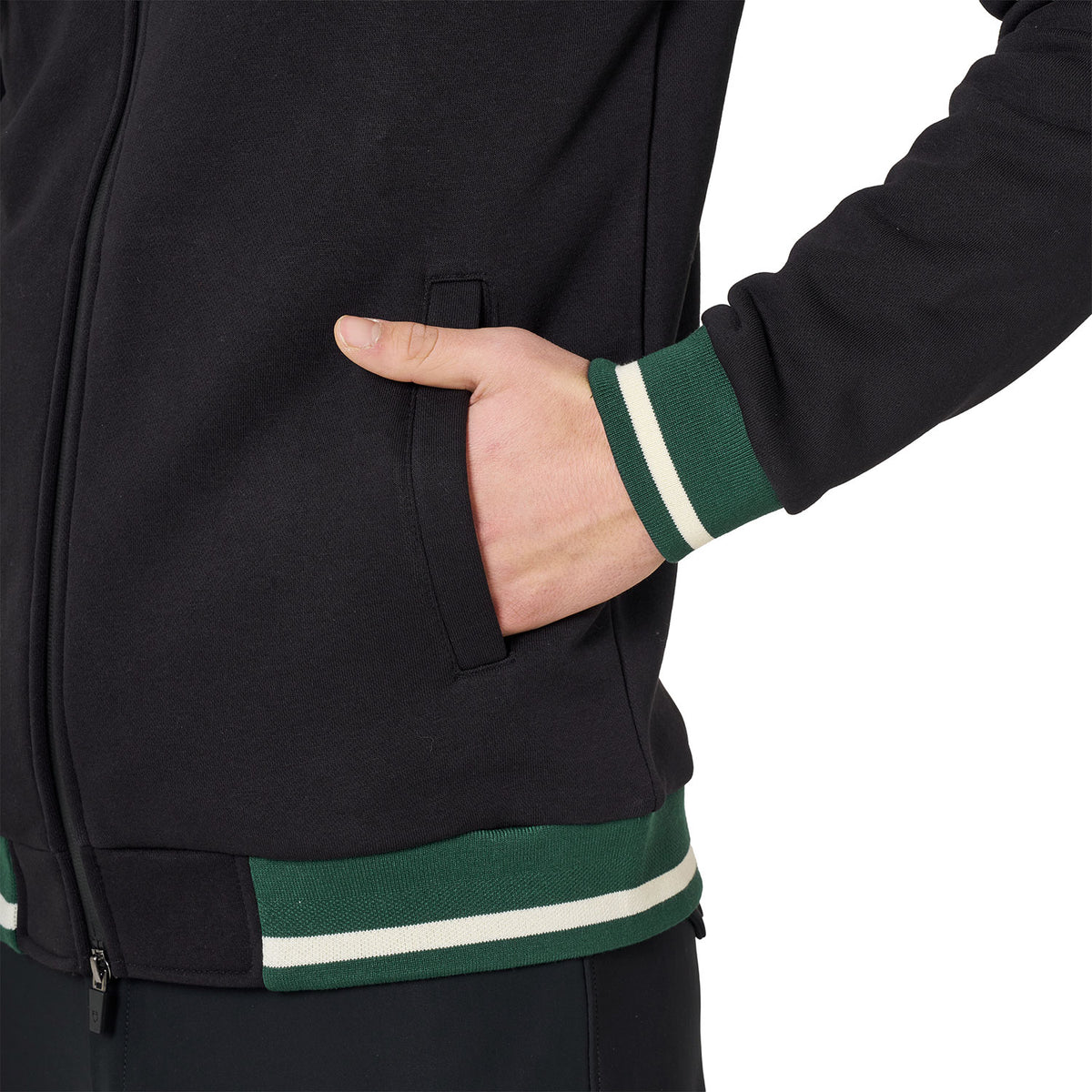 Men's hoodie with front zipper