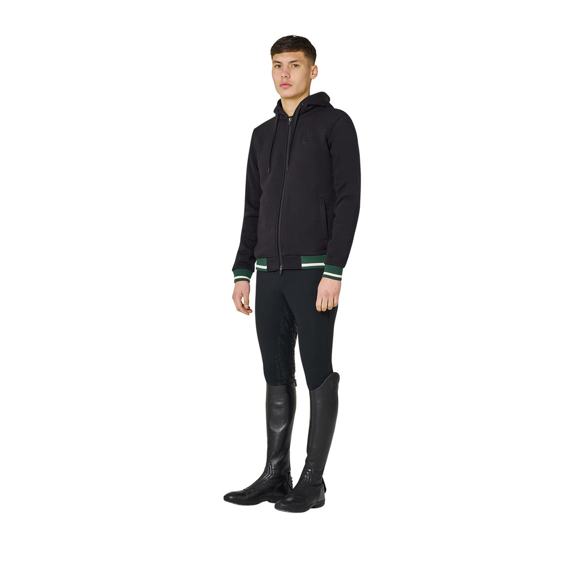 Men's hoodie with front zipper