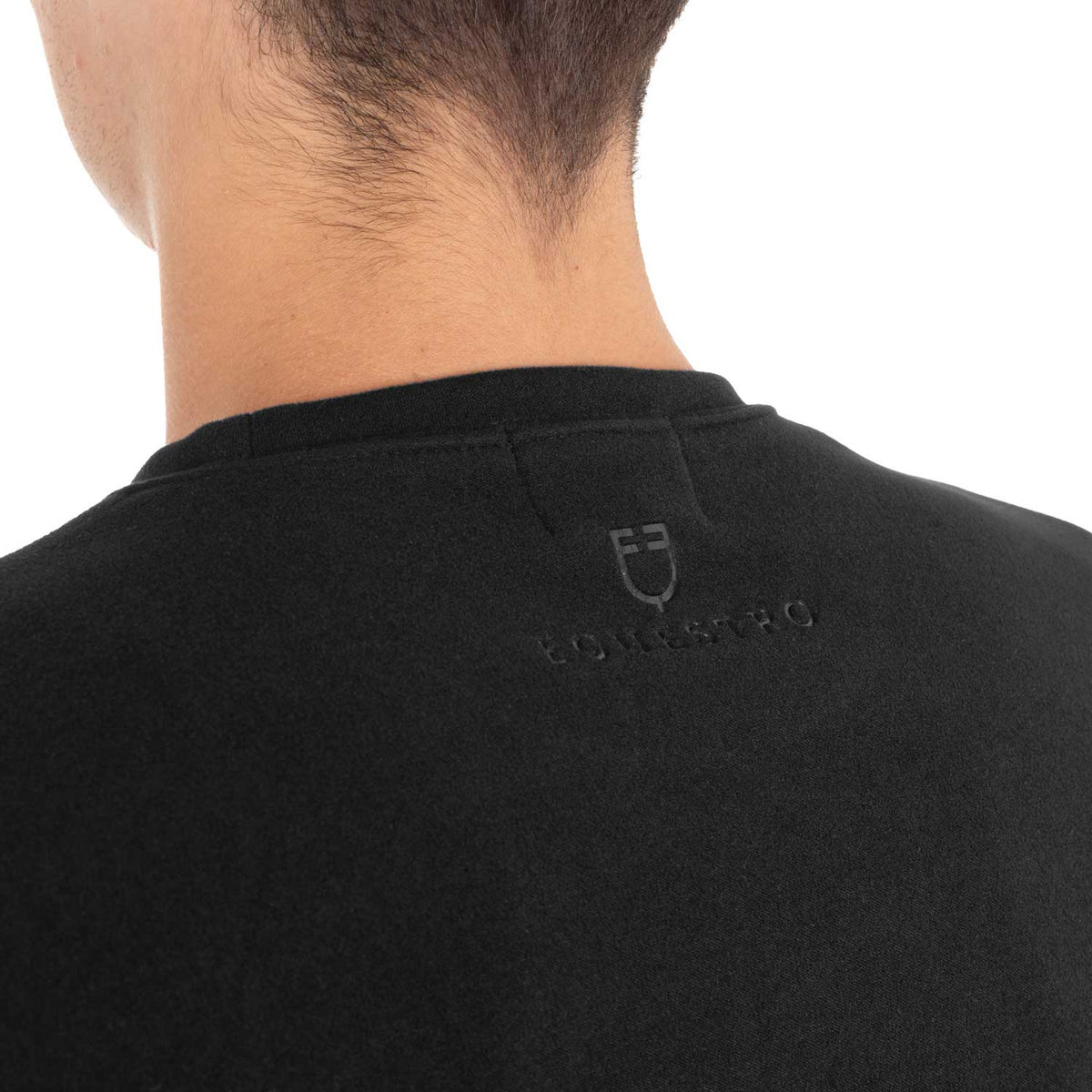 Men's fleece crewneck sweatshirt with side pocket