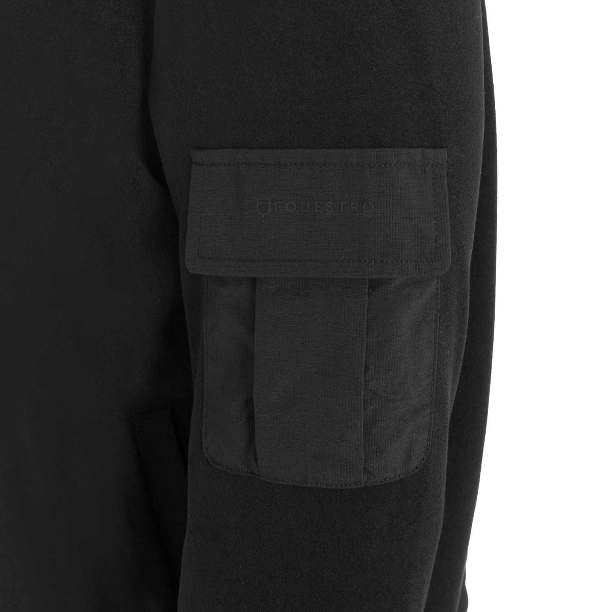 Men's fleece crewneck sweatshirt with side pocket