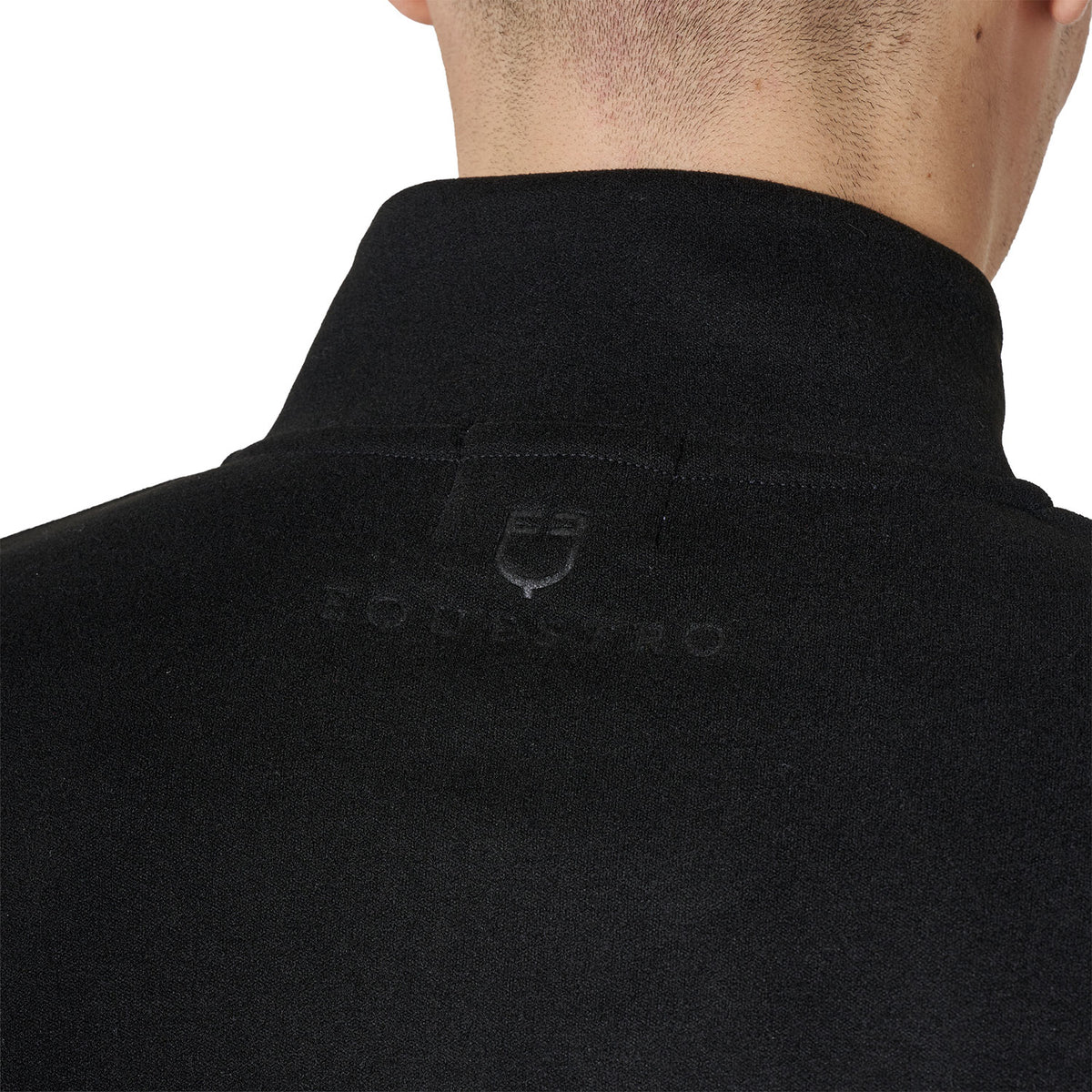 Men’s high-neck fleece sweatshirt with 3/4 zip