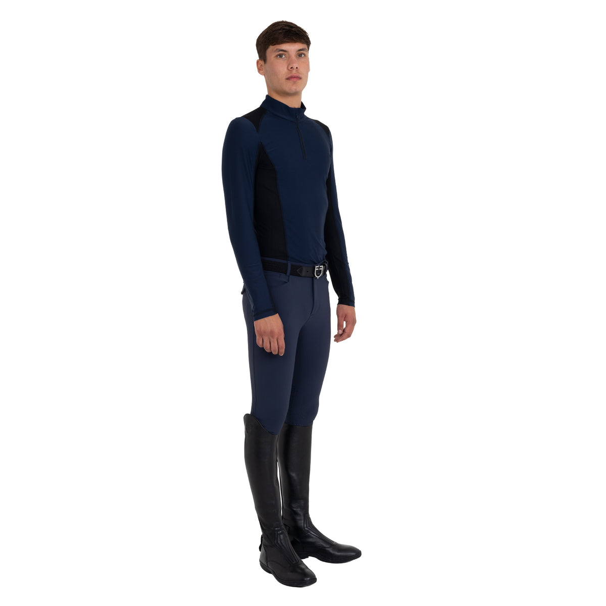 Men’s slim-fit knee grip breeches