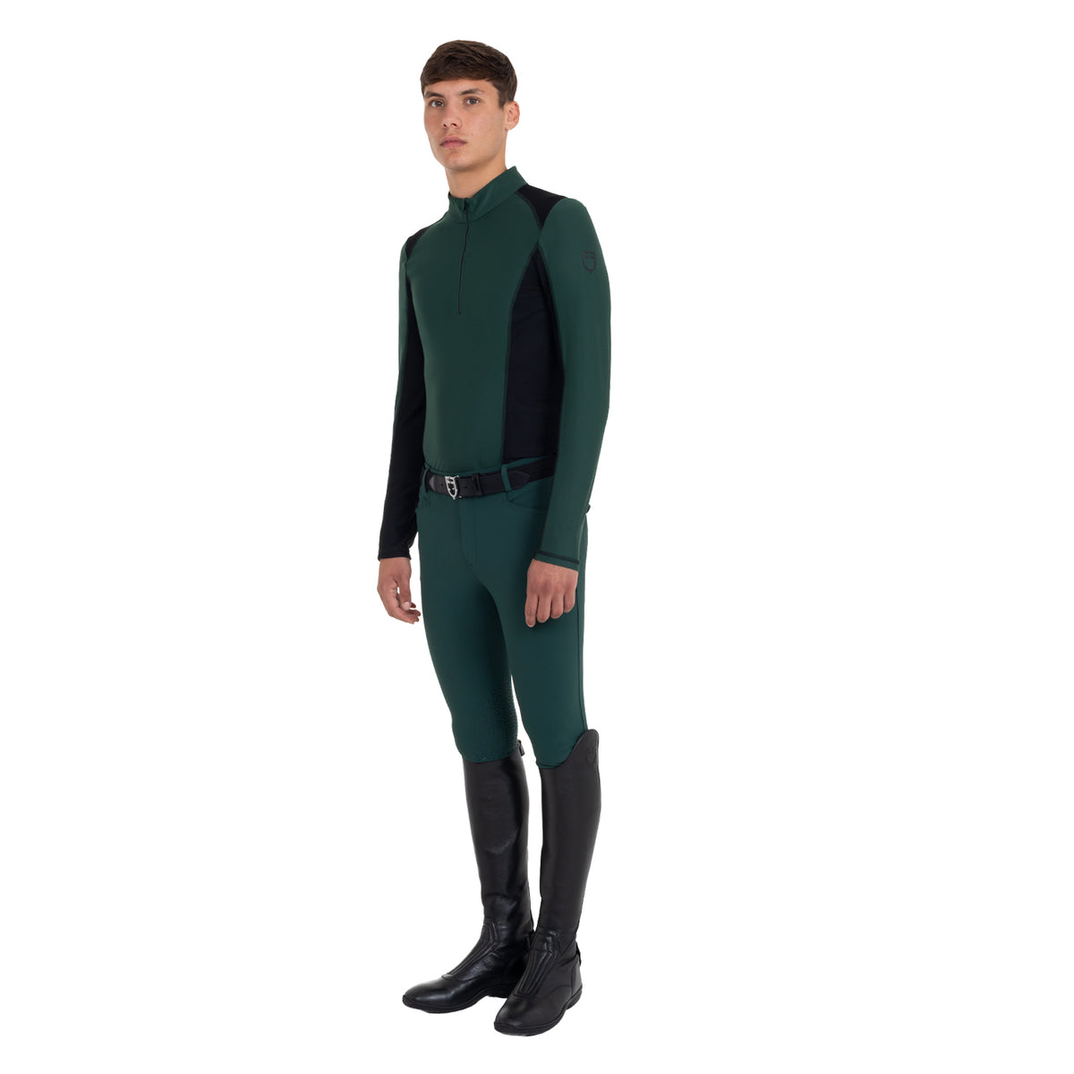 Men’s slim-fit knee grip breeches