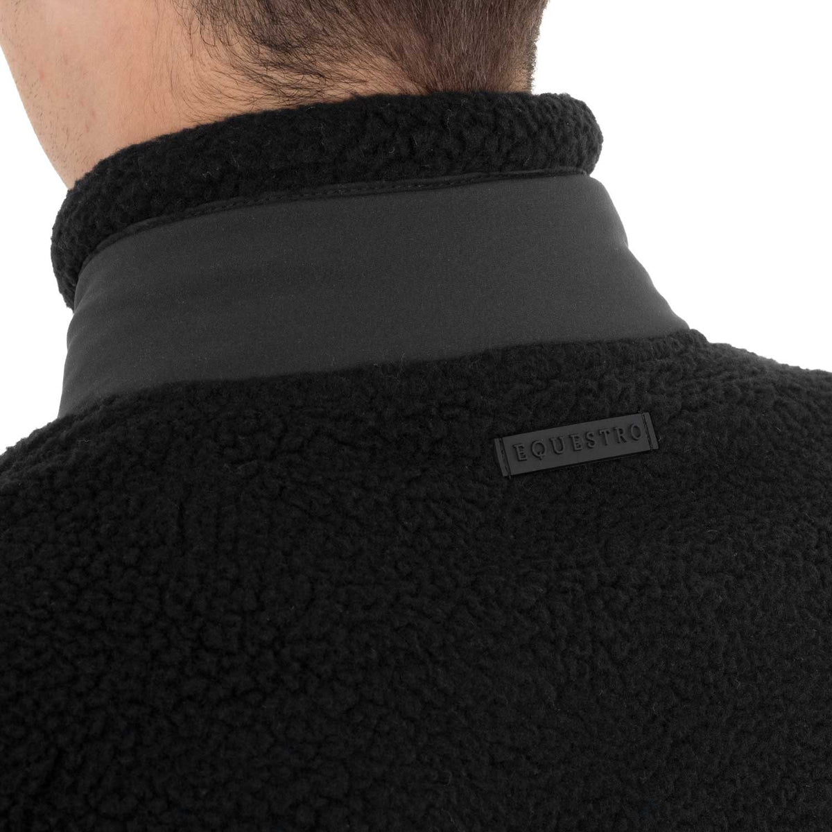Men’s teddy fleece vest with front pocket