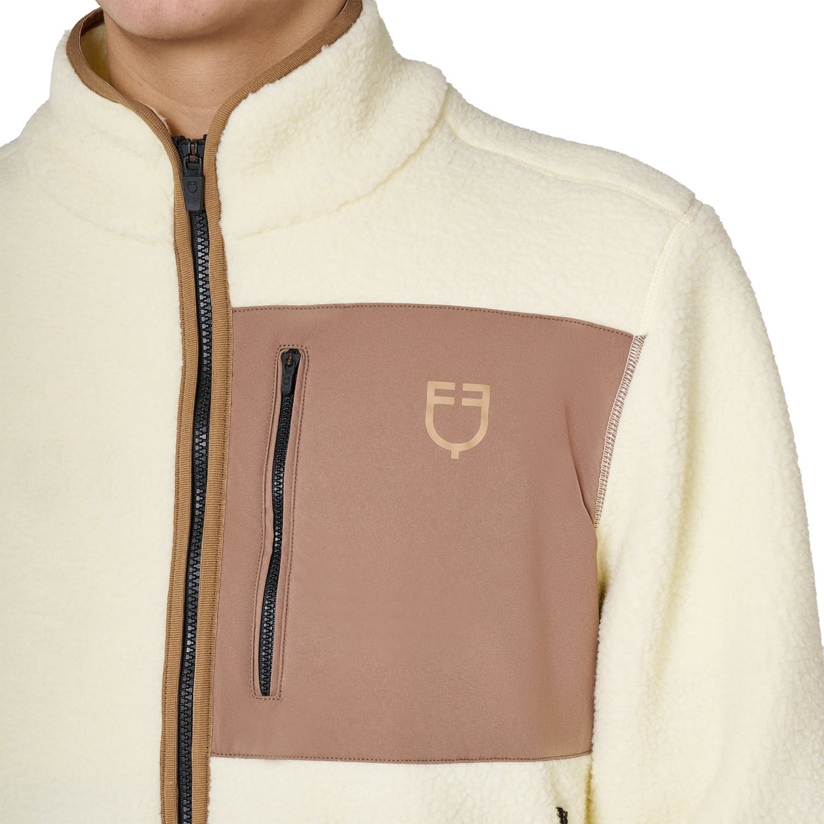 Men’s teddy fleece sweatshirt with front pocket