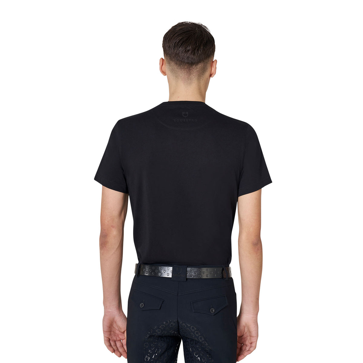 Men’s T-shirt with tone-on-tone velvet lettering