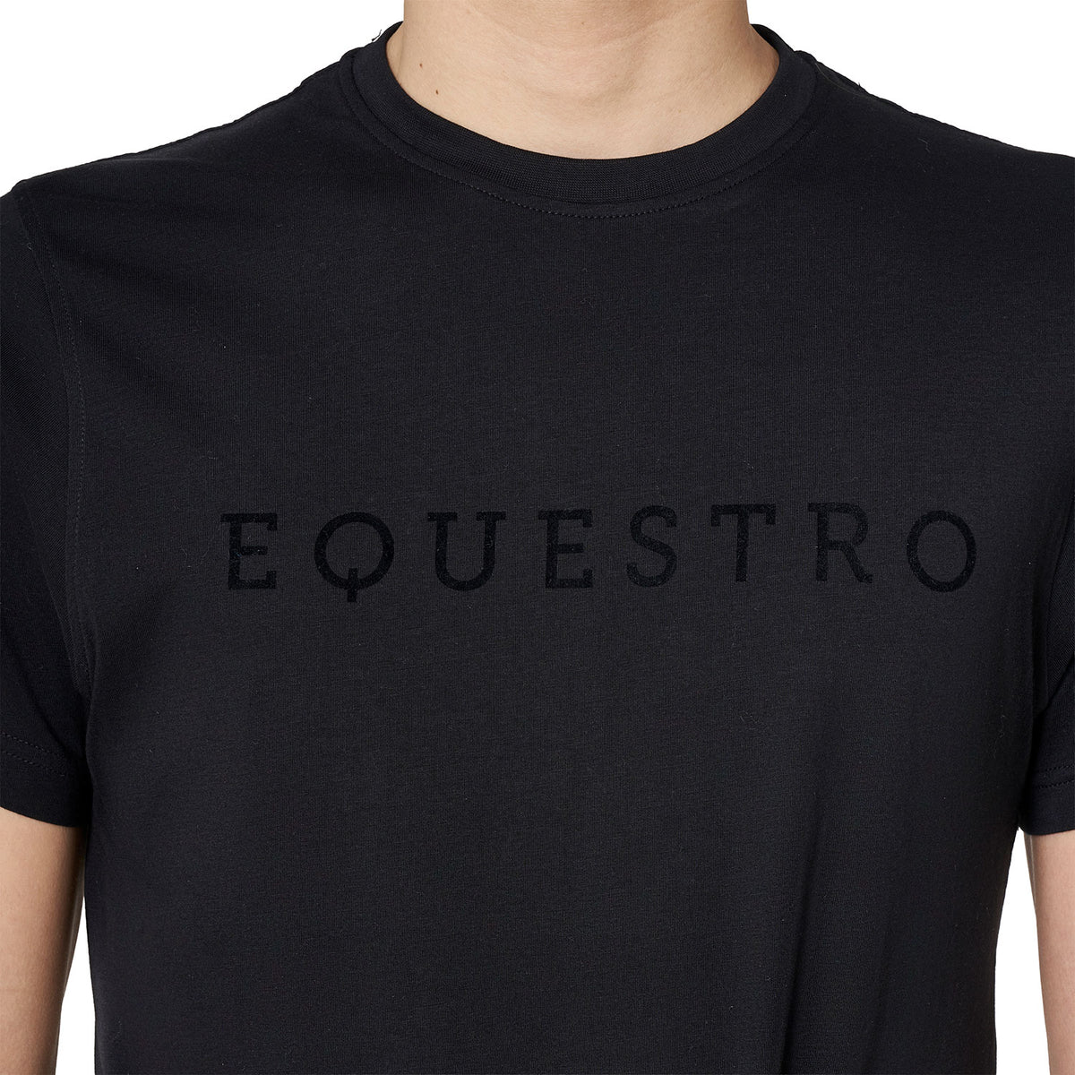 Men’s T-shirt with tone-on-tone velvet lettering