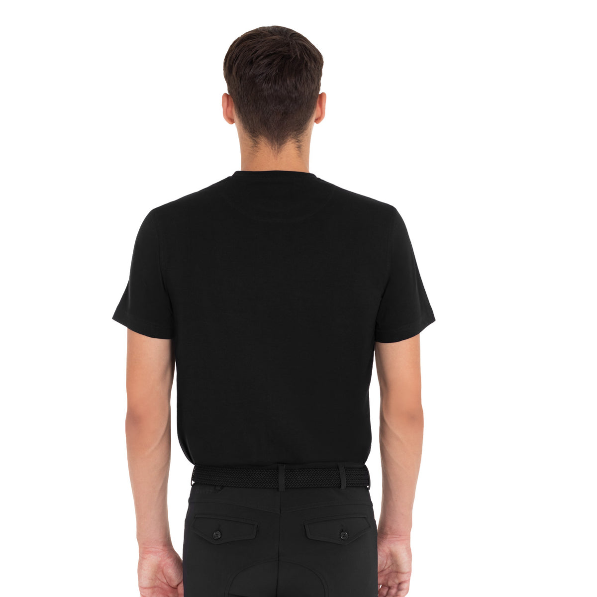 Men’s T-shirt with tone-on-tone velvet lettering