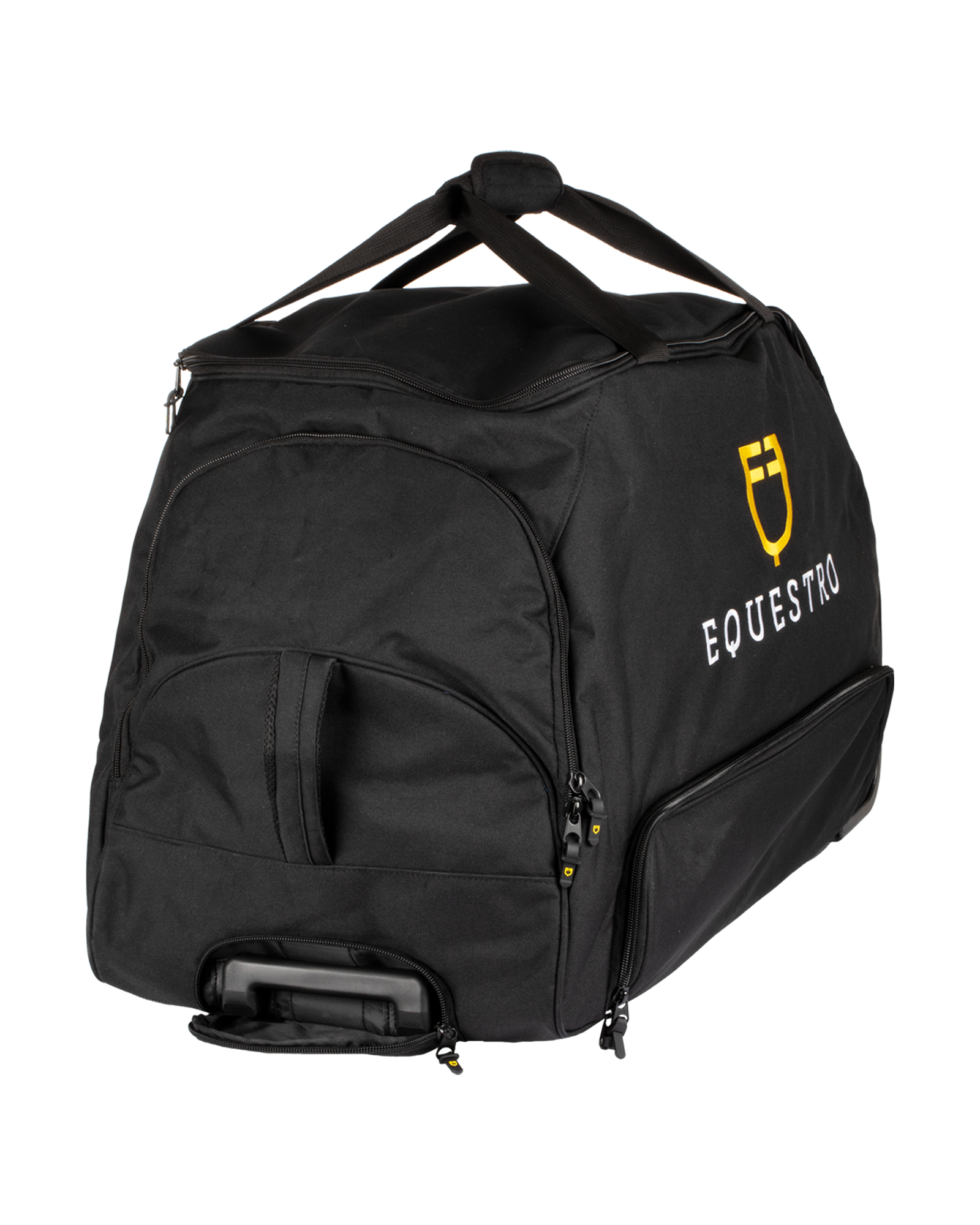Trolley bag embroidered logo BLACK