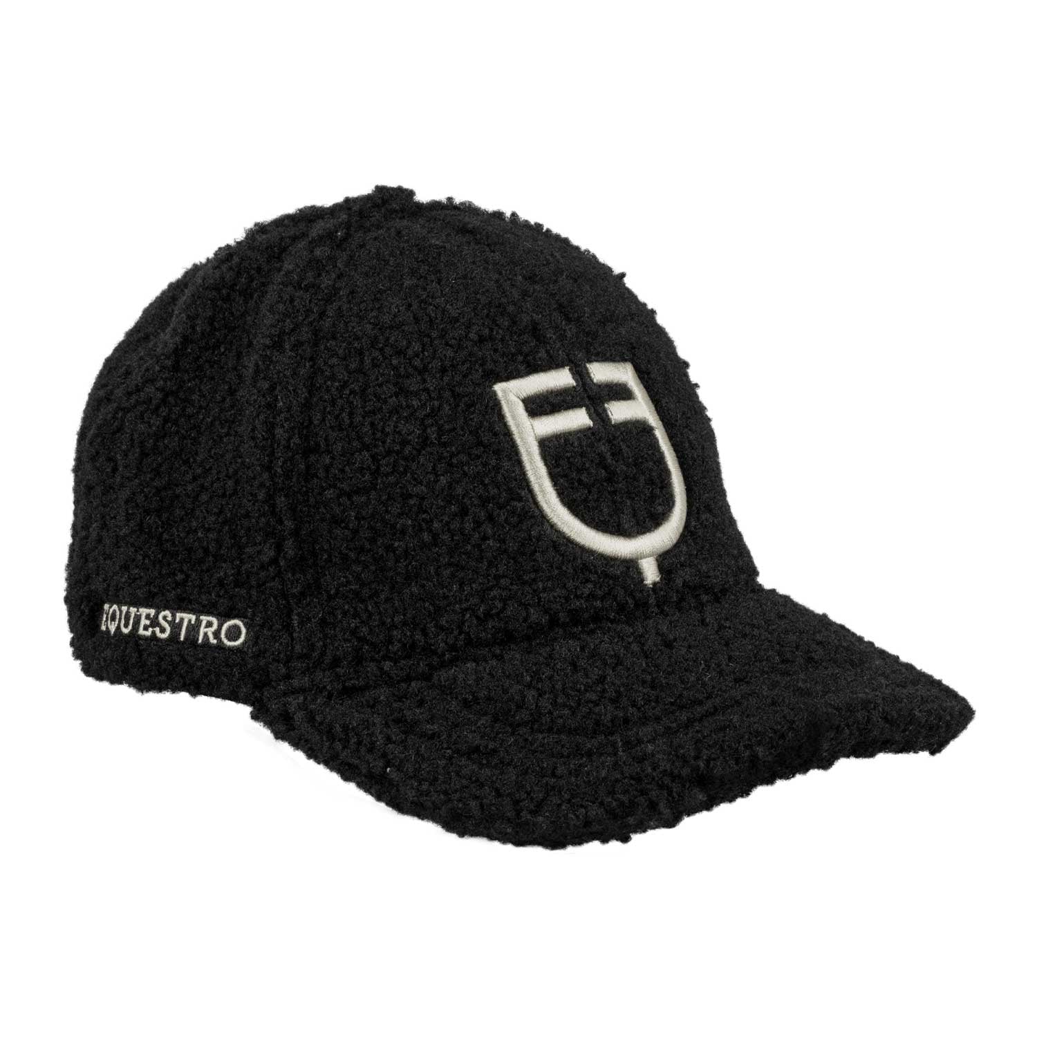 UNISEX TEDDY BASEBALL CAP BLACK / ANTIQUE WHITE (11-0105)