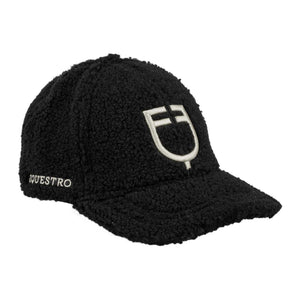 UNISEX TEDDY BASEBALL CAP BLACK / ANTIQUE WHITE (11-0105)