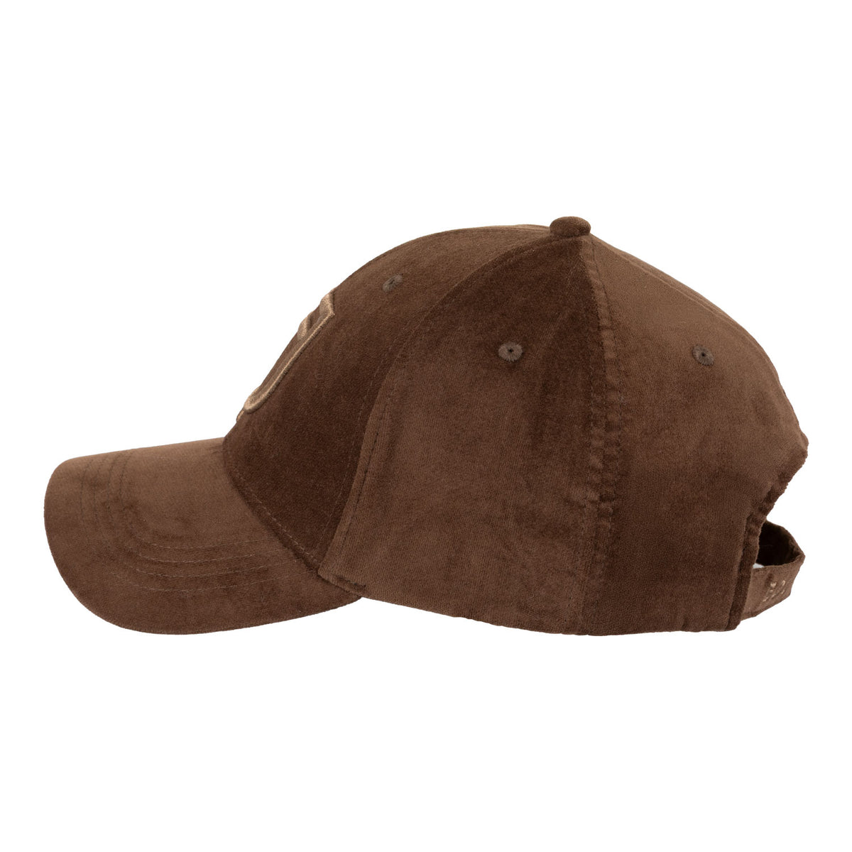 Unisex baseball cap in velvet-like fabric