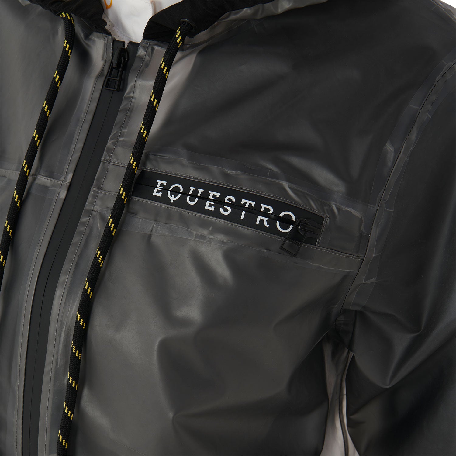 Women's transparent technical raincoat GREY / XL