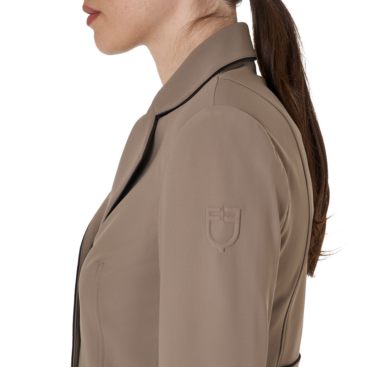 Women's competition jacket in technical fabric WALNUT (18-1112) / XL