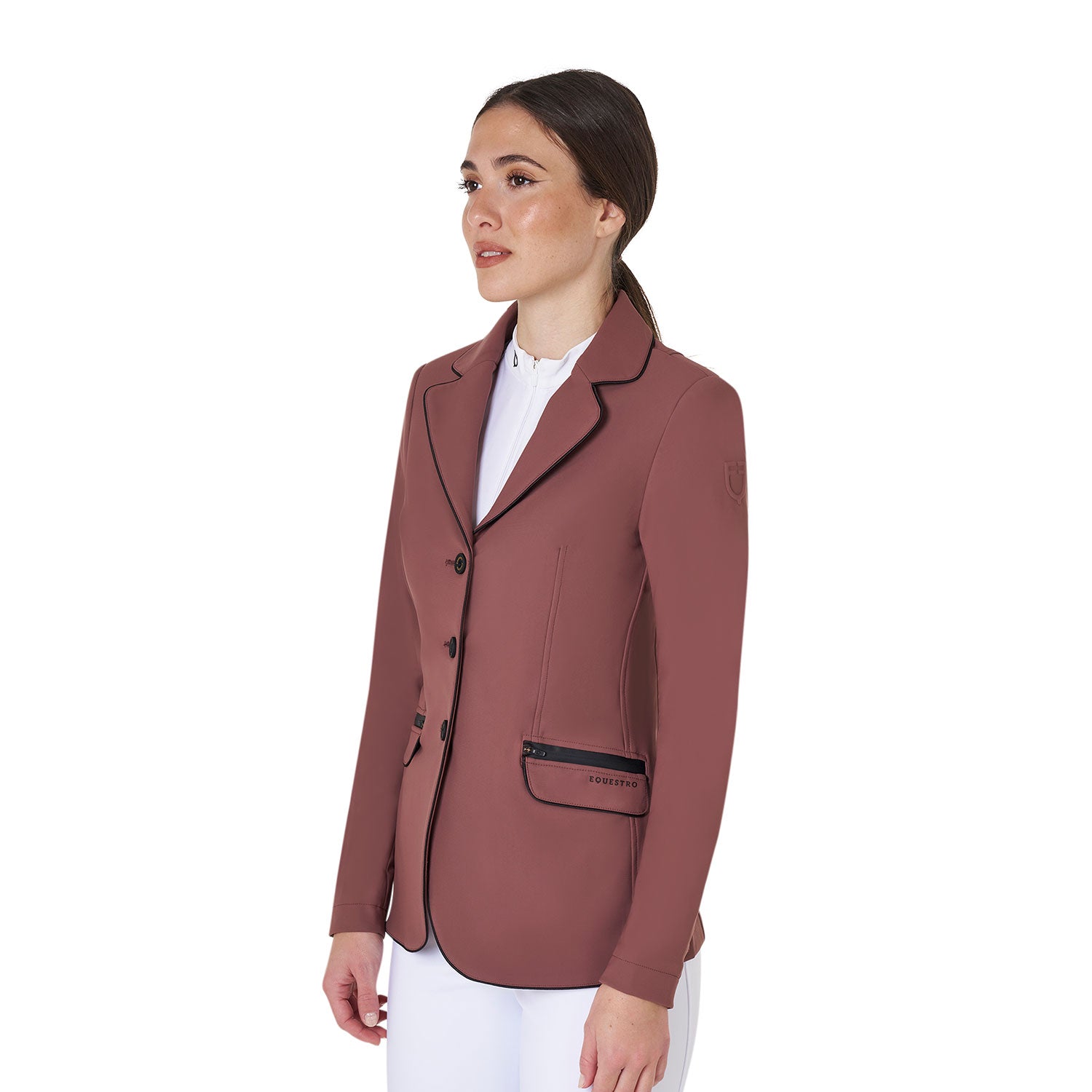 Women's competition jacket in technical fabric MARRON (18-1415) / XL