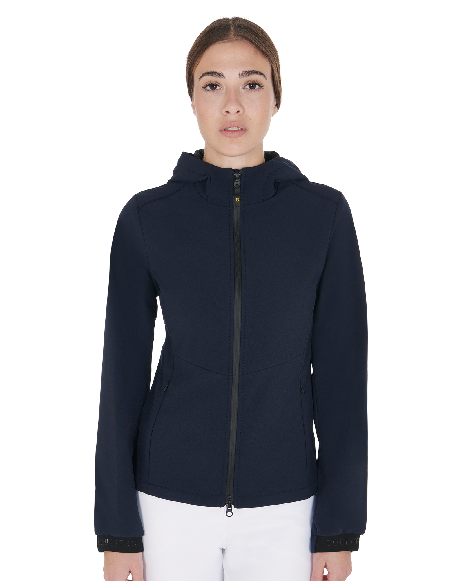 Women's slim fit softshell jacket with concealed pockets NAVY BLAZER (19-3923) / XS