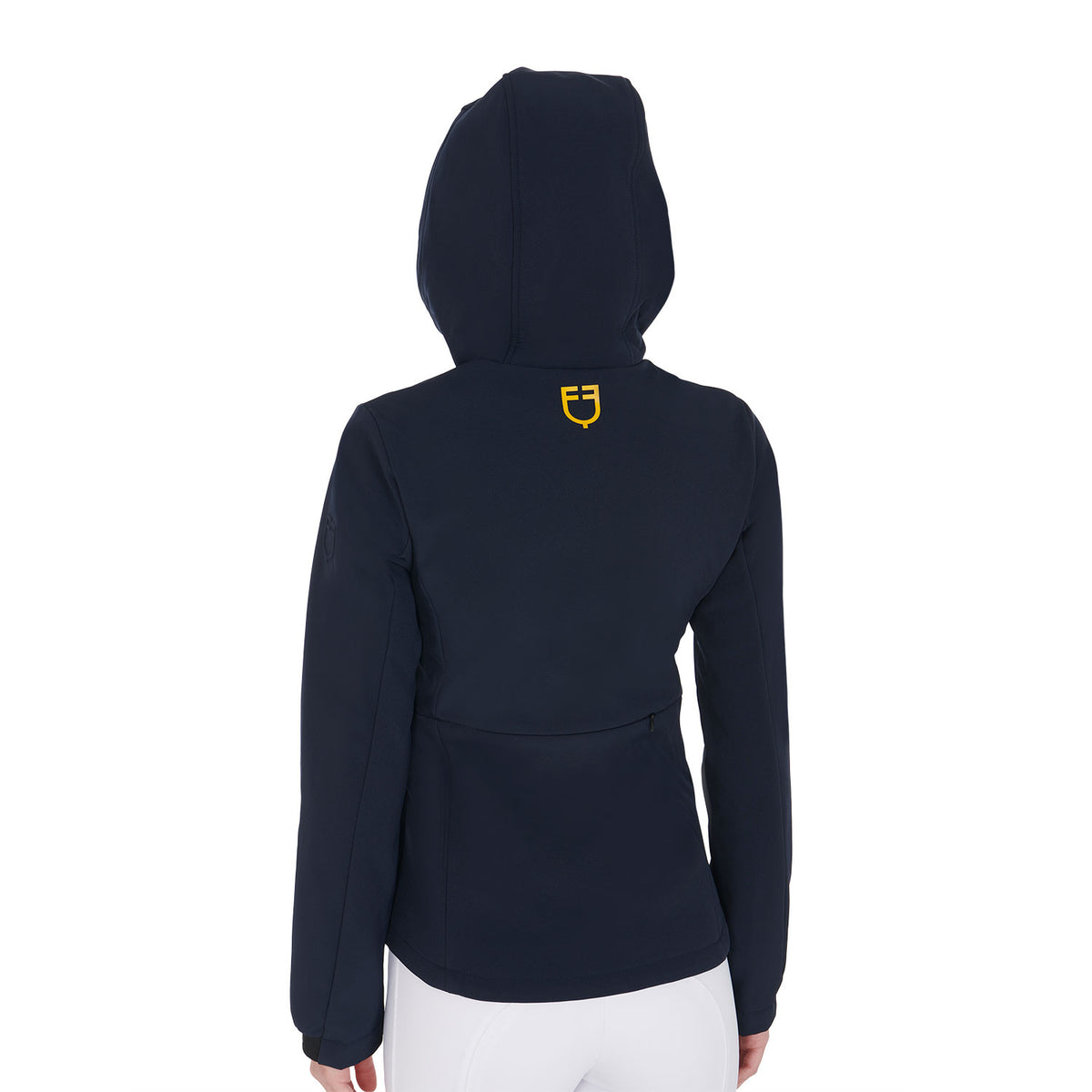 Women's slim fit softshell jacket with concealed pockets