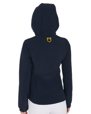 Women's slim fit softshell jacket with concealed pockets NAVY BLAZER (19-3923) / XL