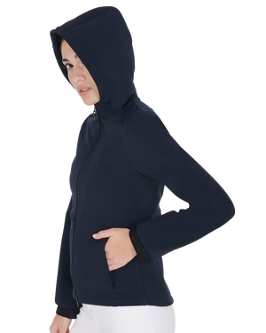 Women's slim fit softshell jacket with concealed pockets NAVY BLAZER (19-3923) / XL