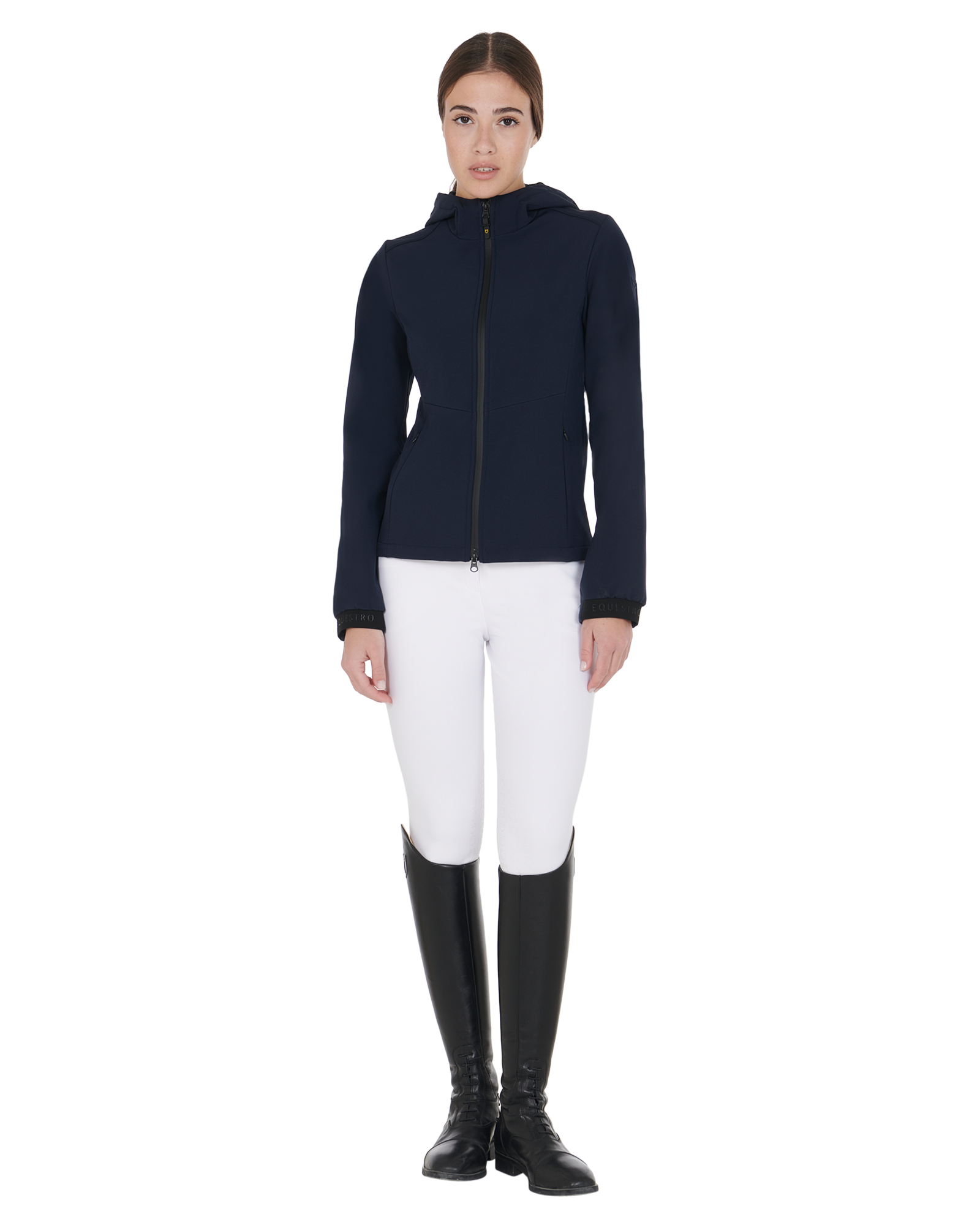 Women's slim fit softshell jacket with concealed pockets NAVY BLAZER (19-3923) / XL