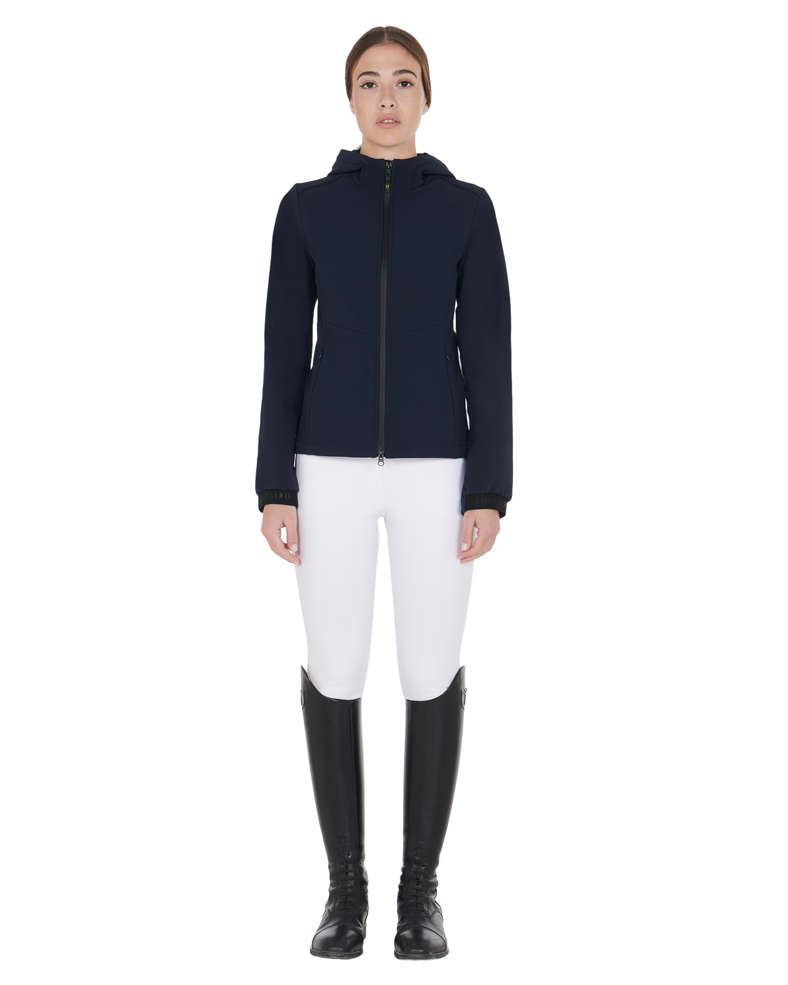 Women's slim fit softshell jacket with concealed pockets NAVY BLAZER (19-3923) / XS