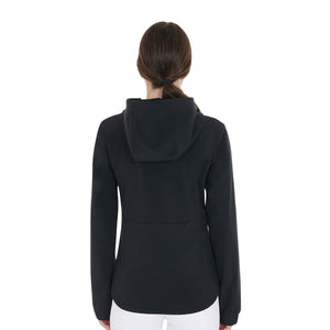 Women's slim fit softshell jacket with concealed pockets BLACK / XS