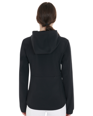 Women's slim fit softshell jacket with concealed pockets BLACK / XL
