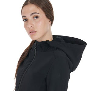 Women's slim fit softshell jacket with concealed pockets BLACK / XL